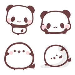 Panda and bird Emoji