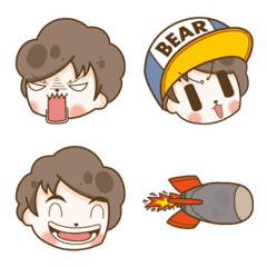 Bear and Black Sheep Emoji 2