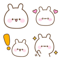 Loose fluffy rabbit emoji