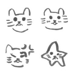 手描きねこ。