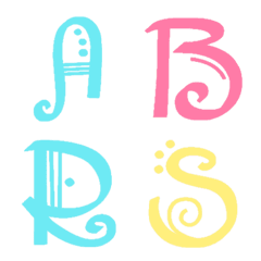 Aesthetic Letter and Numbers (colorful)