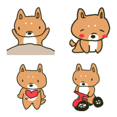 small eye shiba-dog Emoji