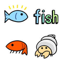 魚と海の生き物　絵文字