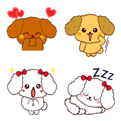 Cute pictogram of toy poodle