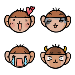 OCHARU the monkey in Osaka for Emoji 