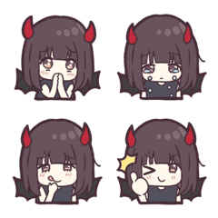 kurumi-chan Emoji 7 - Devil Ver.