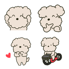 cute toy poodle Emoji