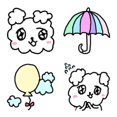 The losing heart Toy Poodle(Emoji)