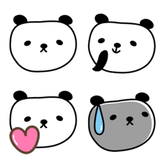大人かわいいパンダの絵文字 panda emoji