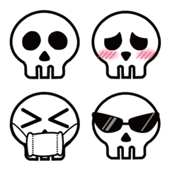 Skull Emoticons Line Emoji Line Store