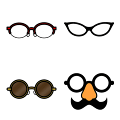 A emoji of glasses 