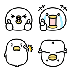 Noisy chicken emoji