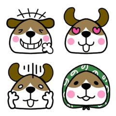 Emoji of Mr Brown dog