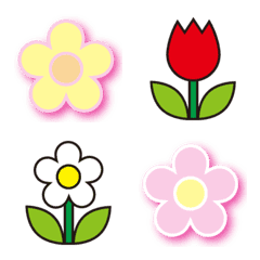 Flowers 1 Line Emoji Line Store