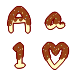 Chocolate banana alphanumeric characters