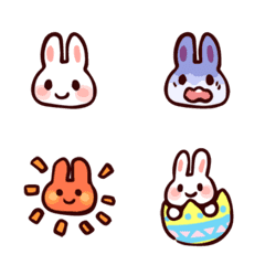 Emoji of white bunny