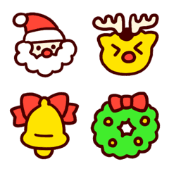 Cutie Merry Christmas Line Emoji Line Store