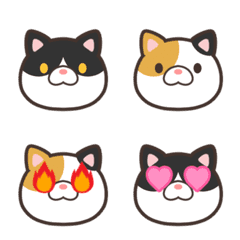 Cat Emoji[Patched Tabby and Calico Cat]