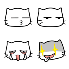 white cat -  Emoji