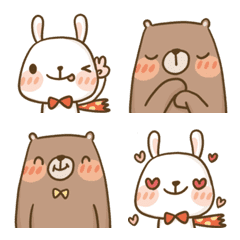 SuPER Bunny & PuRE Bear Emoji
