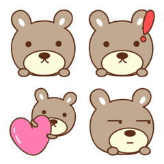 大人かわいいクマの絵文字 bear emoji