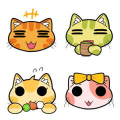 Emojis of Loose Tabby and Cats