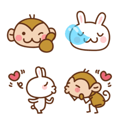 Connect! Love love emoji!Saruo and Usami
