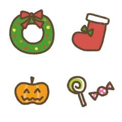 Emoji for Christmas and Halloween