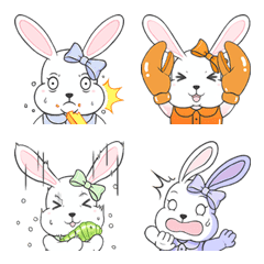 Funny And Cute Bunny Rabbit Emoji