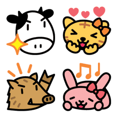 Emoji of cute animals (Japanese Zodiac) – LINE Emoji | LINE STORE