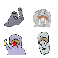 Cute walrus