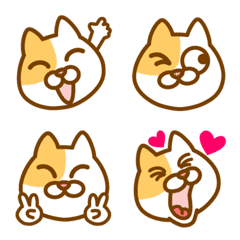 Funny pretty cat emoji