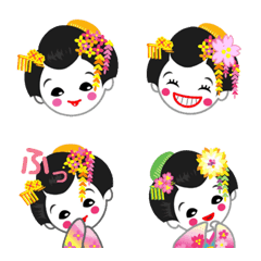Karakter emoji membosankan Maiko