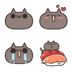 Kuro the cat Emoji Part1