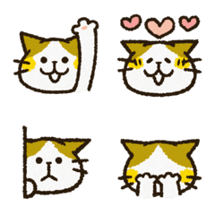 Cute cat 'Cyanpachi'. -Emoji-