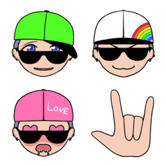 Rainbow cap boy
