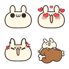 Shiro the rabbit Emoji Part1