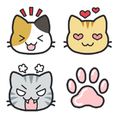 Cute five cats Emoji