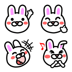 Funny pretty rabbit emoji