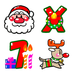 Christmas emoji & Deco characters