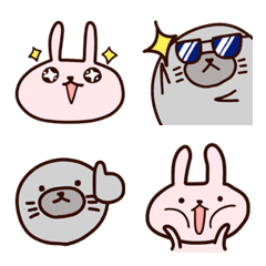 Rabbit and Seal Emoji