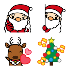 Mr. Santa and Mr. reindeer emoji