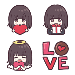 kurumi-chan Emoji 6 - Valentine