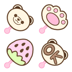 Lollipop Pretty Bear chocolate Emoji