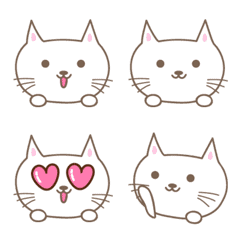 大人かわいいネコの絵文字 cat emoji