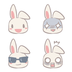 Monmon Bunny Emoji Set