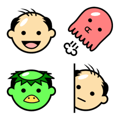 A Bald Head Emoji