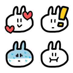 An expressionless rabbit Emoji