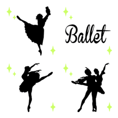 Ballet silhouette Beautiful Emoji