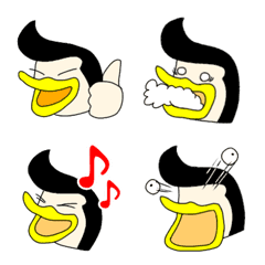 Emoji of the Regent style penguin